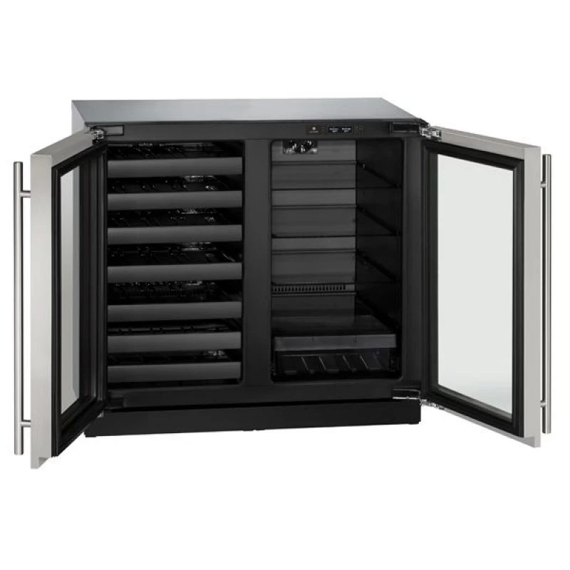 36" Beverage Center in Stainless Frame U3036BVWCS13B