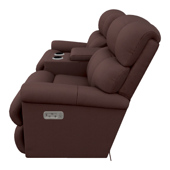 Pinnacle Power Wall Reclining Loveseat w/ Headrest & Console - U39512 U39512