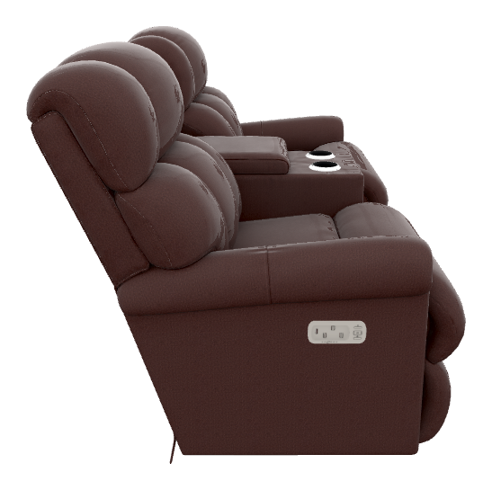 Pinnacle Power Wall Reclining Loveseat w/ Headrest & Console - U39512 U39512