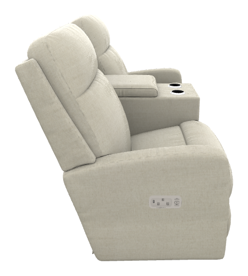 Finley Power Wall Reclining Loveseat w/ Headrest & Console - U39747 U39747