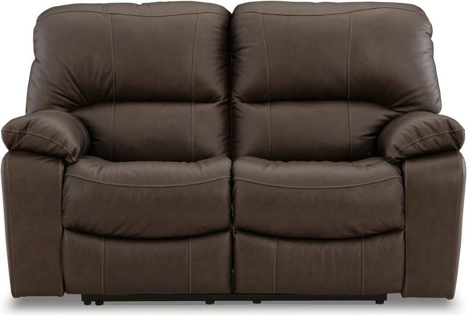 Leesworth Reclining Power Loveseat In Dark Brown U4380874