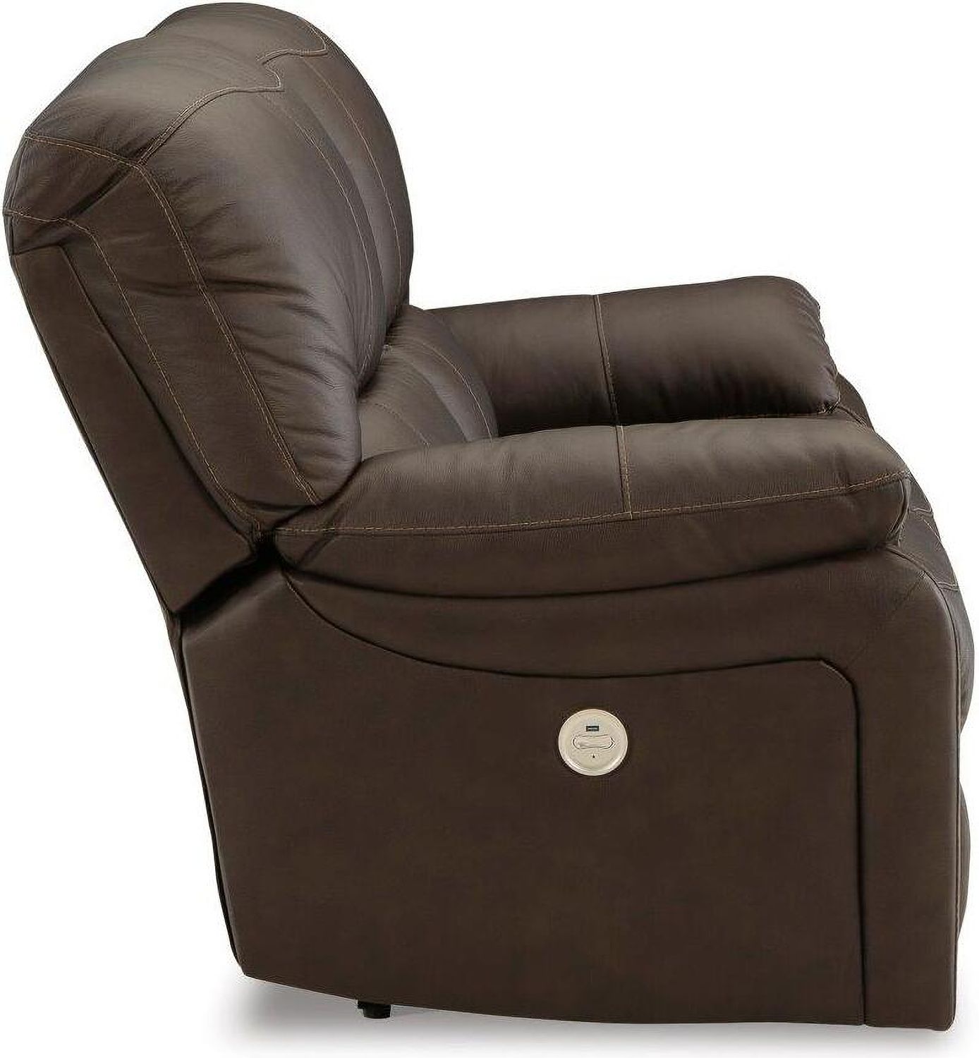 Leesworth Reclining Power Loveseat In Dark Brown U4380874