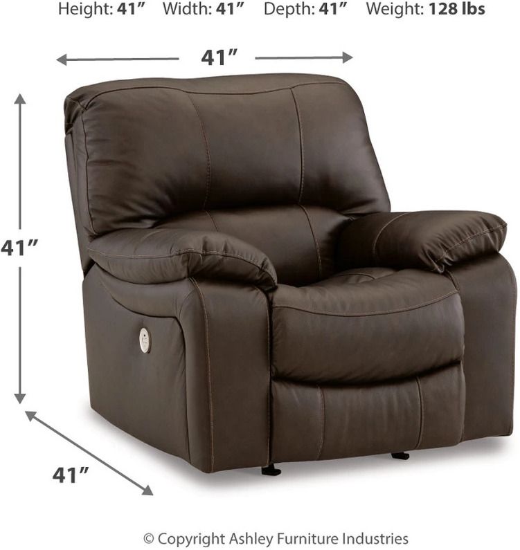 Leesworth Power Rocker Recliner In Dark Brown U4380898