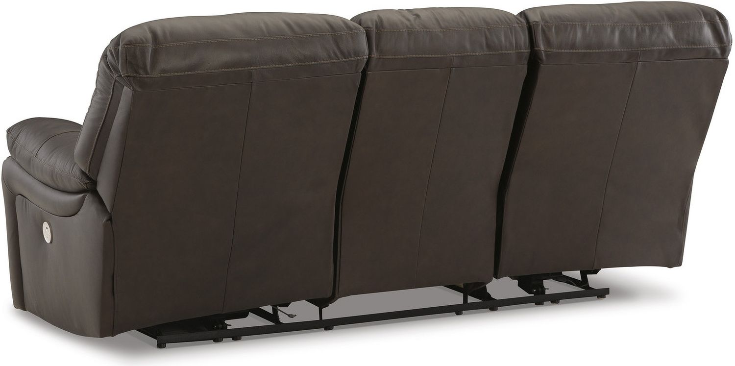 Leesworth Reclining Power Living Room Set In Dark Brown U43808U1
