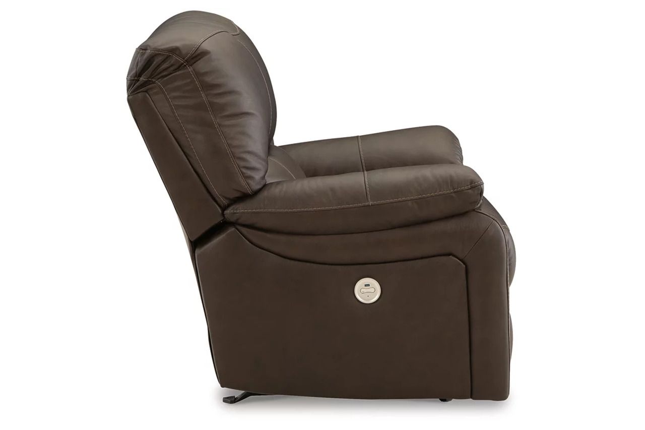 Leesworth Reclining Power Living Room Set In Dark Brown U43808U1