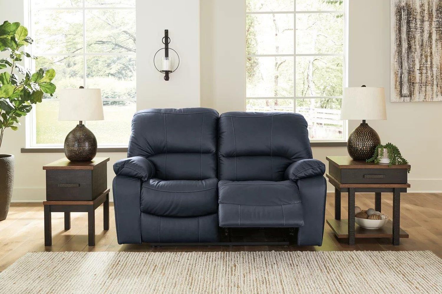 Leesworth Power Reclining Loveseat In Ocean U4380974