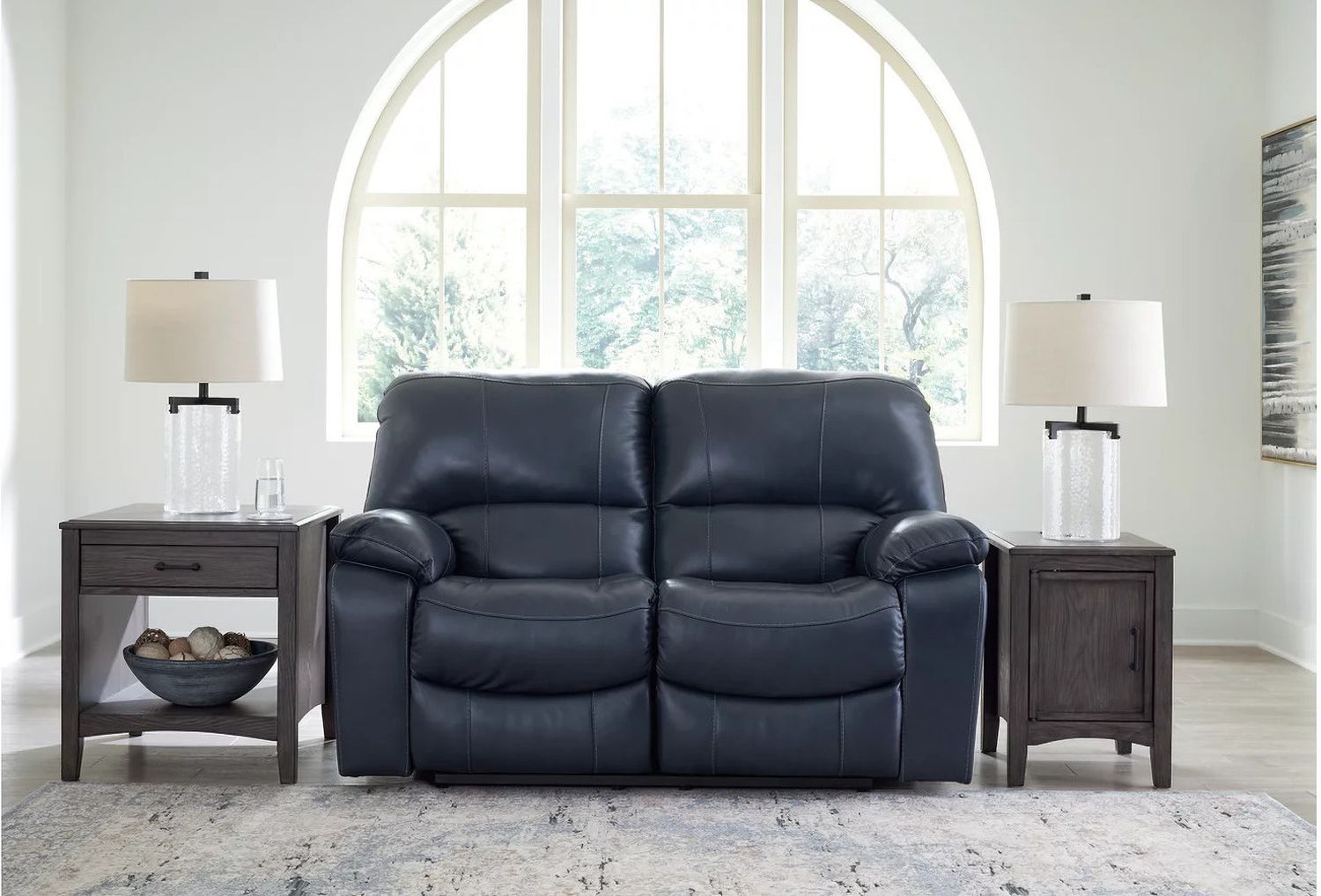 Leesworth Power Reclining Loveseat In Ocean U4380974