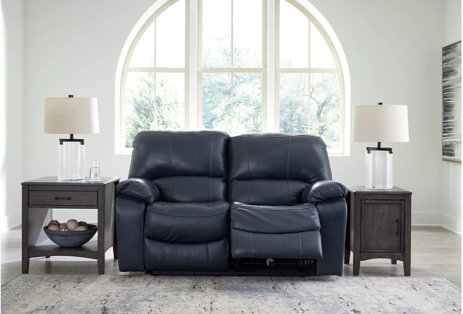 Leesworth Power Reclining Loveseat In Ocean U4380974