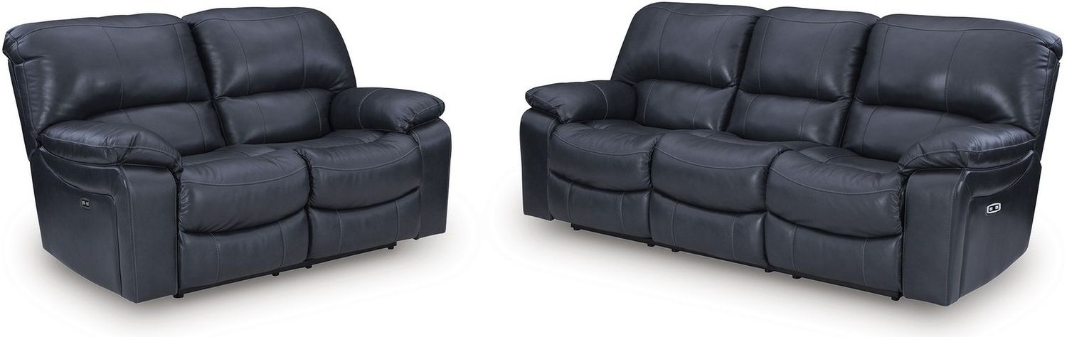 Leesworth Power Reclining Loveseat In Ocean U4380974