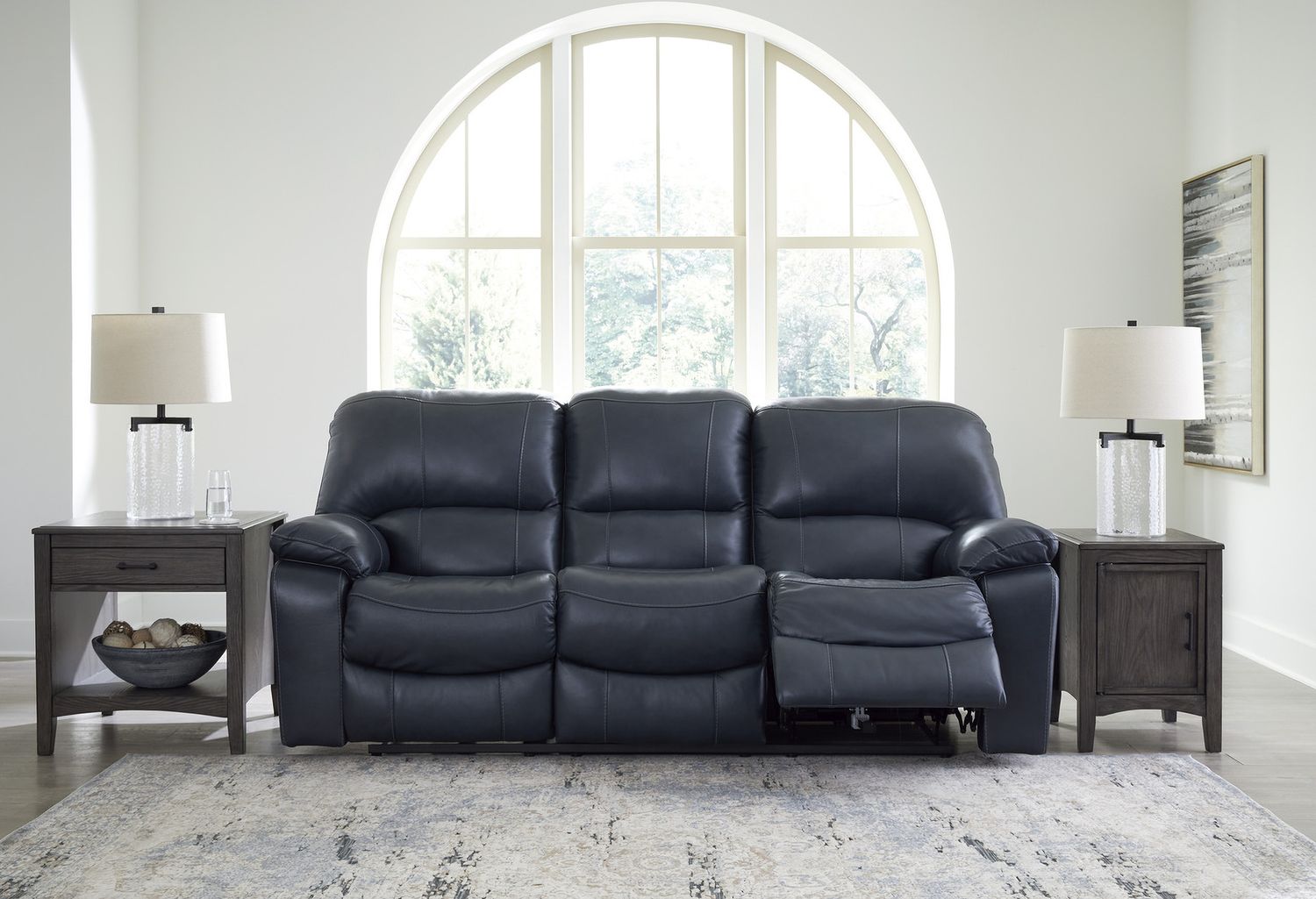 Leesworth Power Reclining Living Room Set In Ocean U43809U1