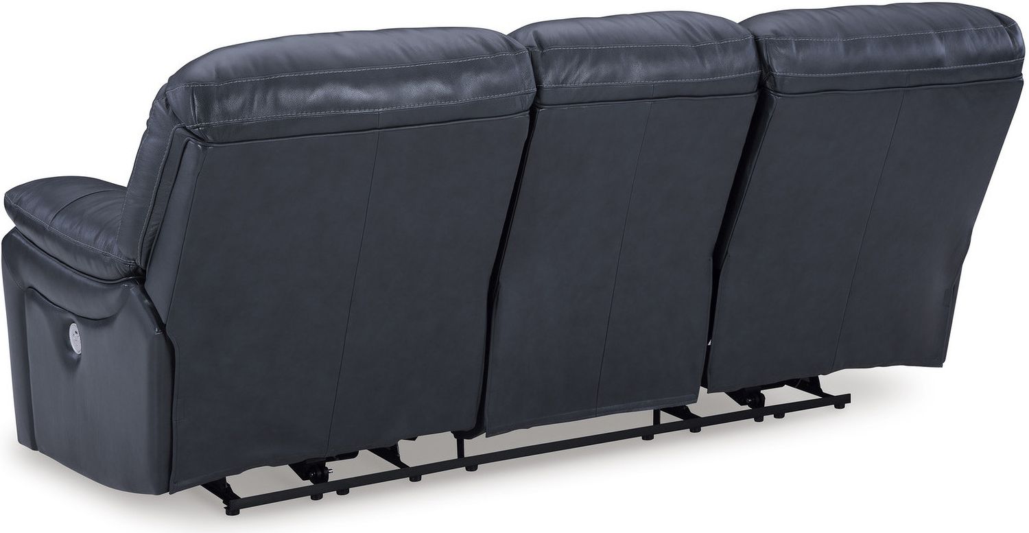 Leesworth Power Reclining Living Room Set In Ocean U43809U1