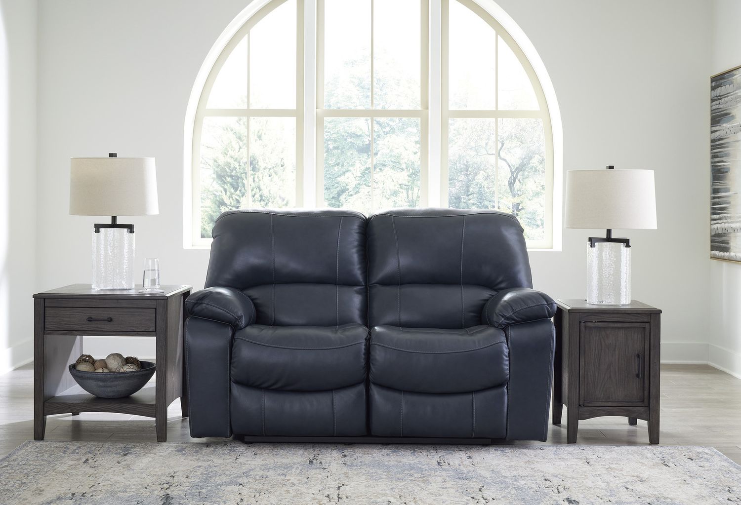 Leesworth Power Reclining Living Room Set In Ocean U43809U1