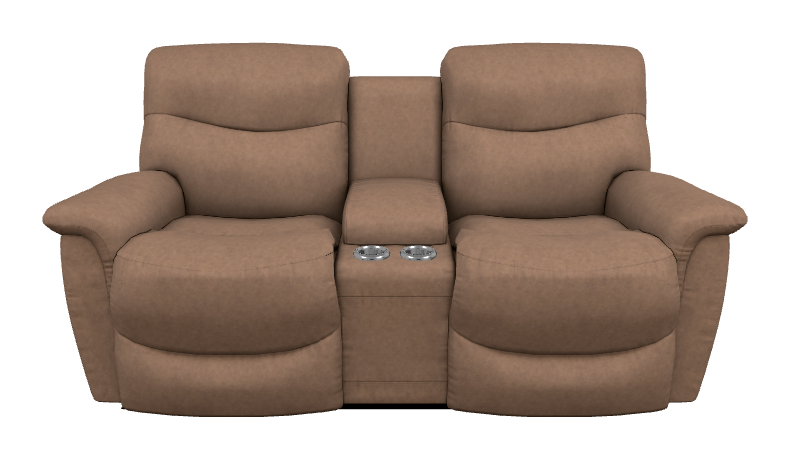 James Power Reclining Loveseat w/ Headrest & Console - U49521 U49521