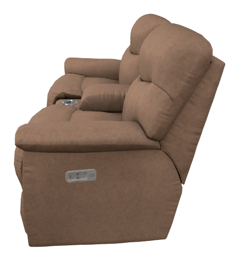 James Power Reclining Loveseat w/ Headrest & Console - U49521 U49521