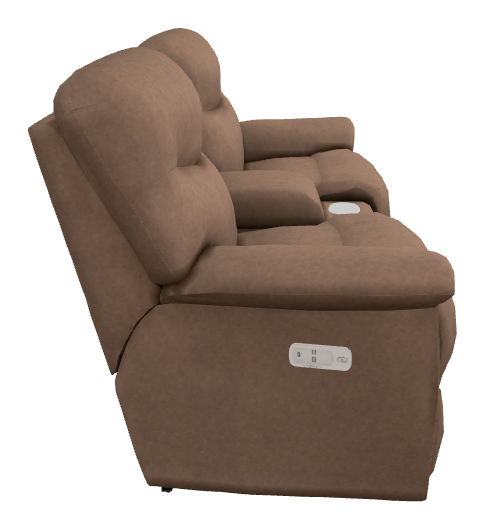 James Power Reclining Loveseat w/ Headrest & Console - U49521 U49521