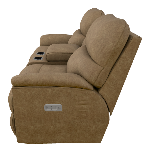 Trouper Power Reclining Loveseat w/ Headrest & Console - U49724 U49724