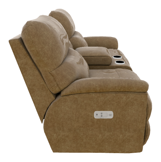 Trouper Power Reclining Loveseat w/ Headrest & Console - U49724 U49724