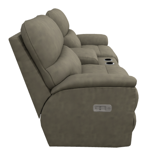 Brooks Power Reclining Loveseat w/ Headrest & Console - U49727 U49727