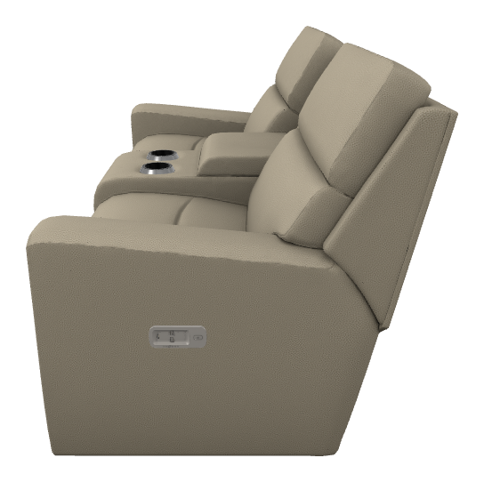 Apollo Power Reclining Loveseat w/ Headrest & Console - U49757 U49757