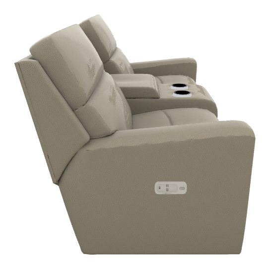 Apollo Power Reclining Loveseat w/ Headrest & Console - U49757 U49757