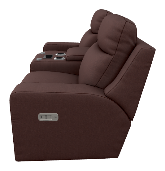Emmons Power Reclining Loveseat w/ Headrest & Console - U49781 U49781