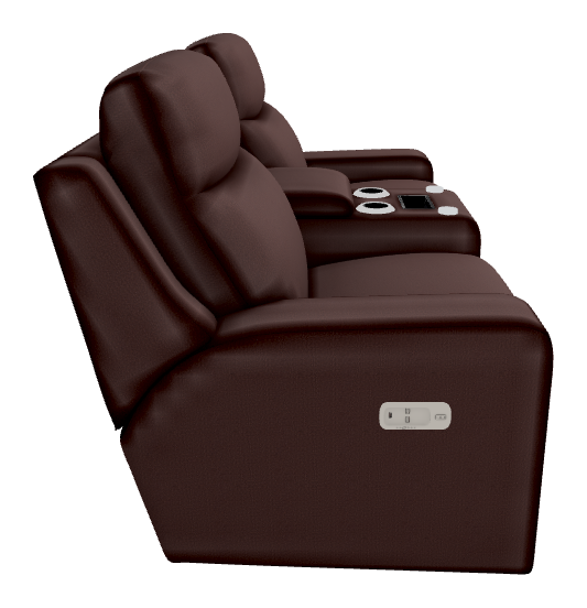 Emmons Power Reclining Loveseat w/ Headrest & Console - U49781 U49781