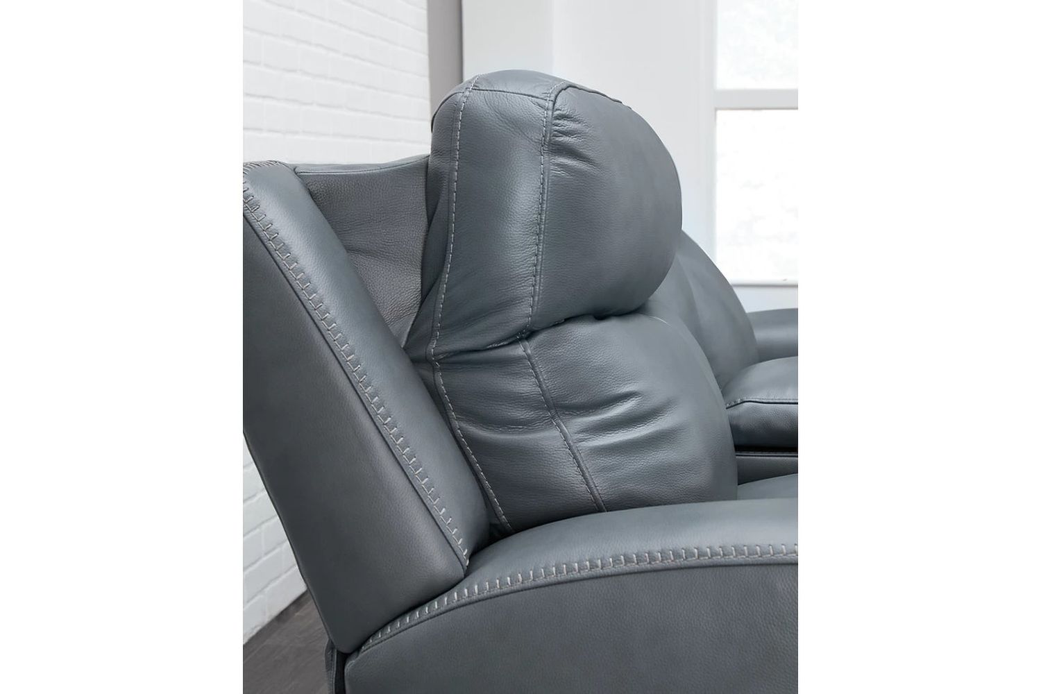 Mindanao Power Recliner With Adjustable Headrest In Steel U5950413