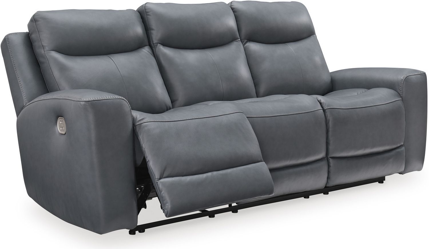 Mindanao Power Recliner Sofa with Adjustable Headrest In Steel U5950415