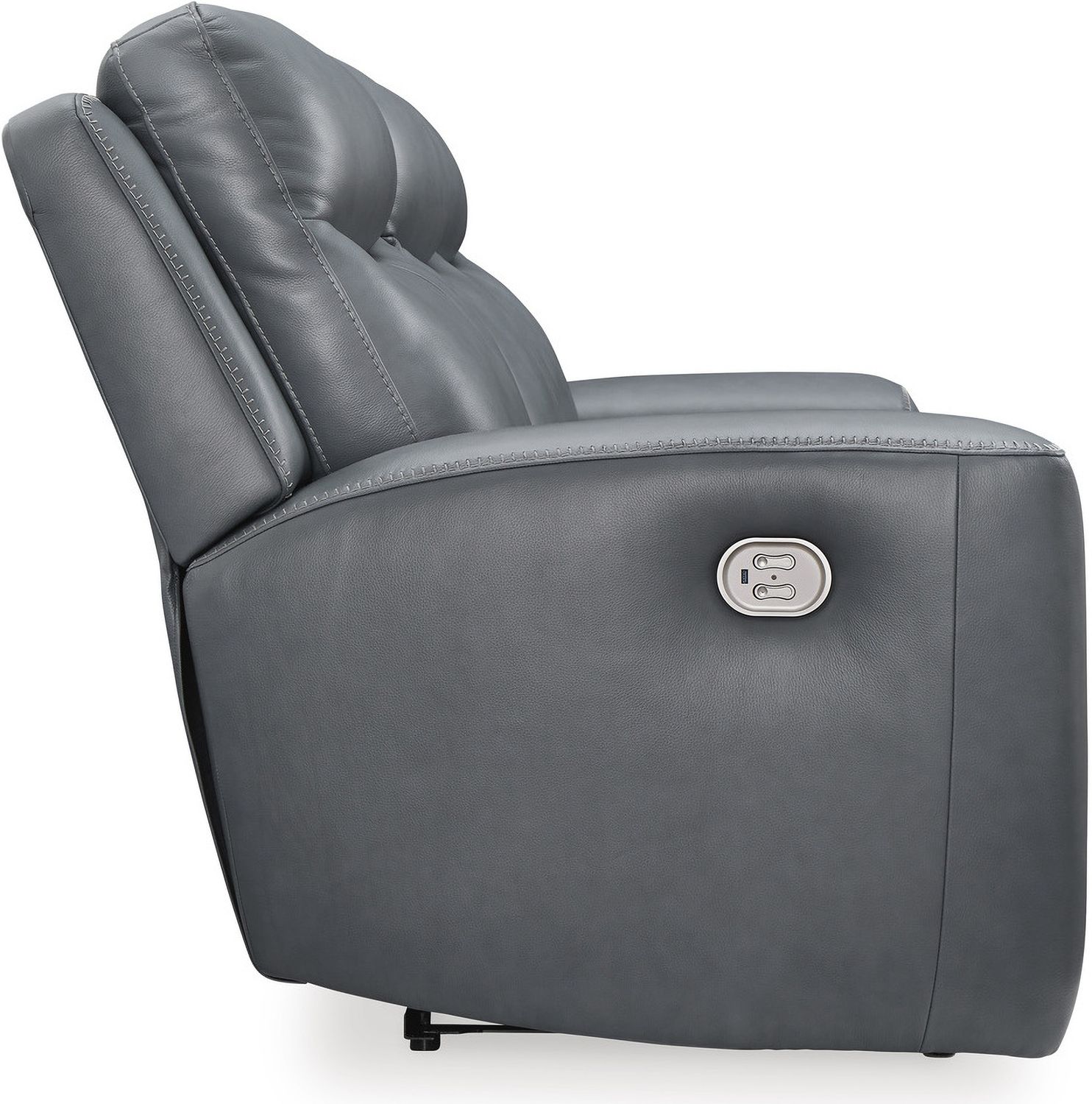 Mindanao Power Recliner Sofa with Adjustable Headrest In Steel U5950415