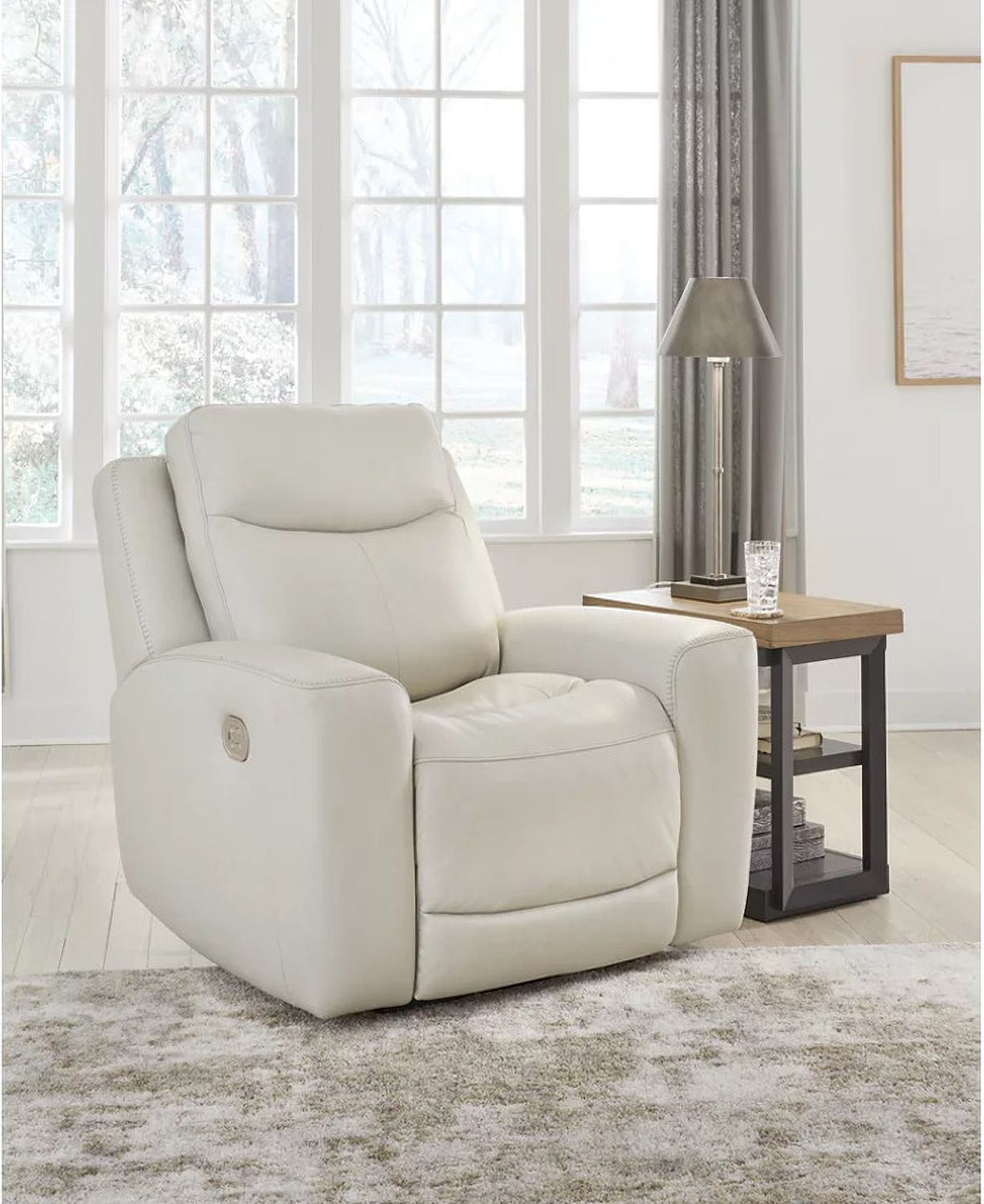 Mindanao Power Recliner With Adjustable Headrest In Coconut U5950513