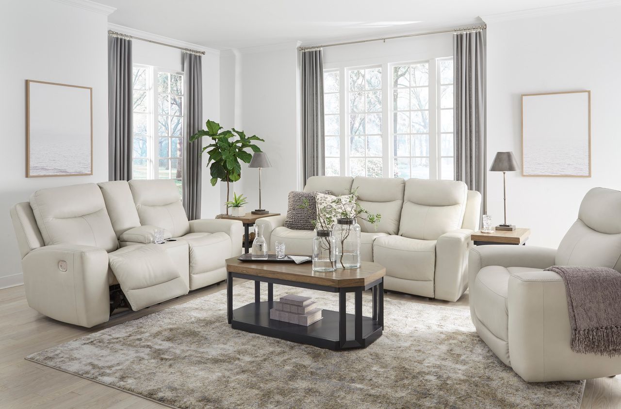 Mindanao Power Recliner Sofa With Adjustable Headrest In Coconut U5950515