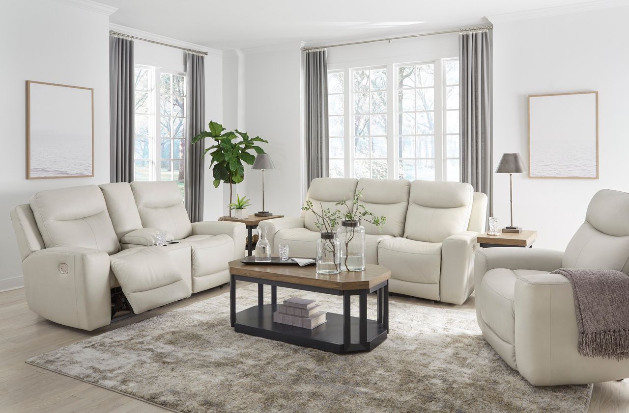 Mindanao Power Recliner Sofa With Adjustable Headrest In Coconut U5950515