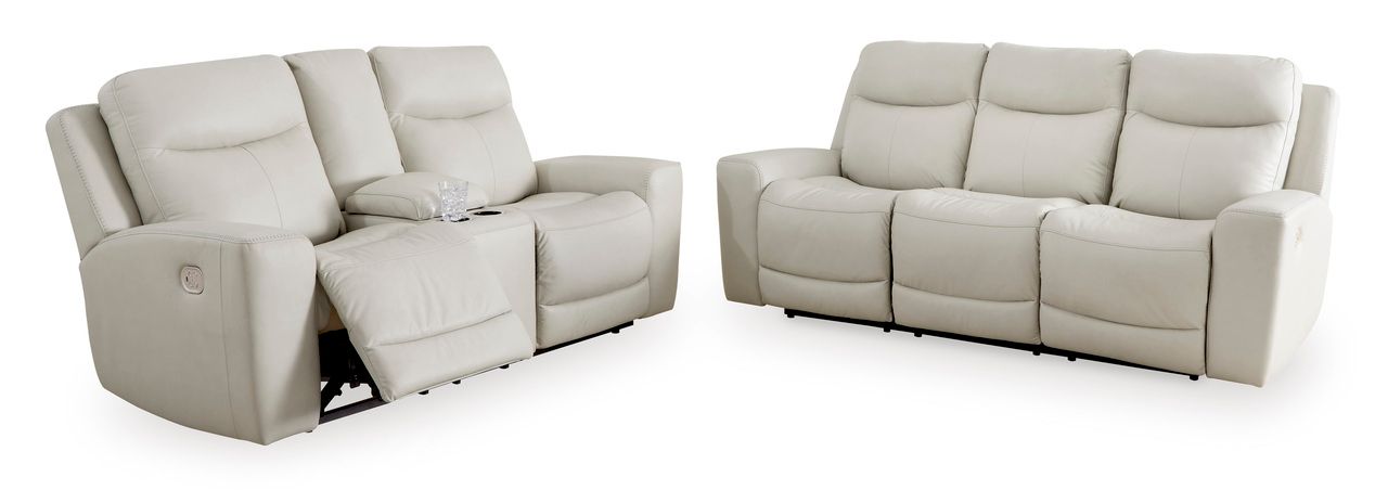 Mindanao Power Recliner Sofa With Adjustable Headrest In Coconut U5950515