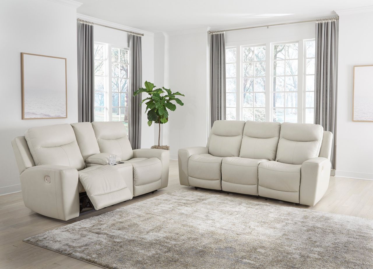 Mindanao Power Recliner Sofa With Adjustable Headrest In Coconut U5950515