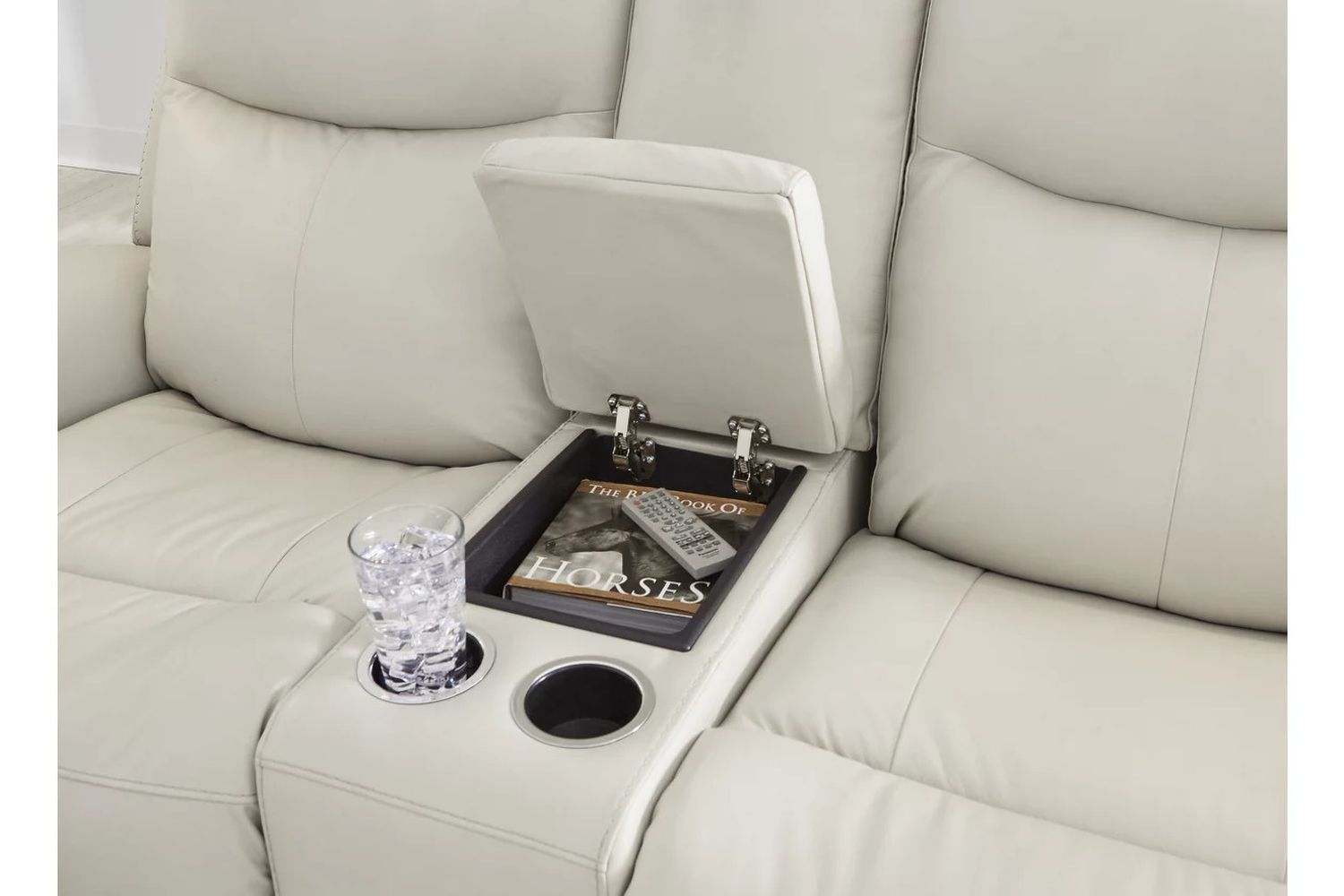 Mindanao Power Recliner Loveseat With Adjustable Headrest In Coconut U5950518