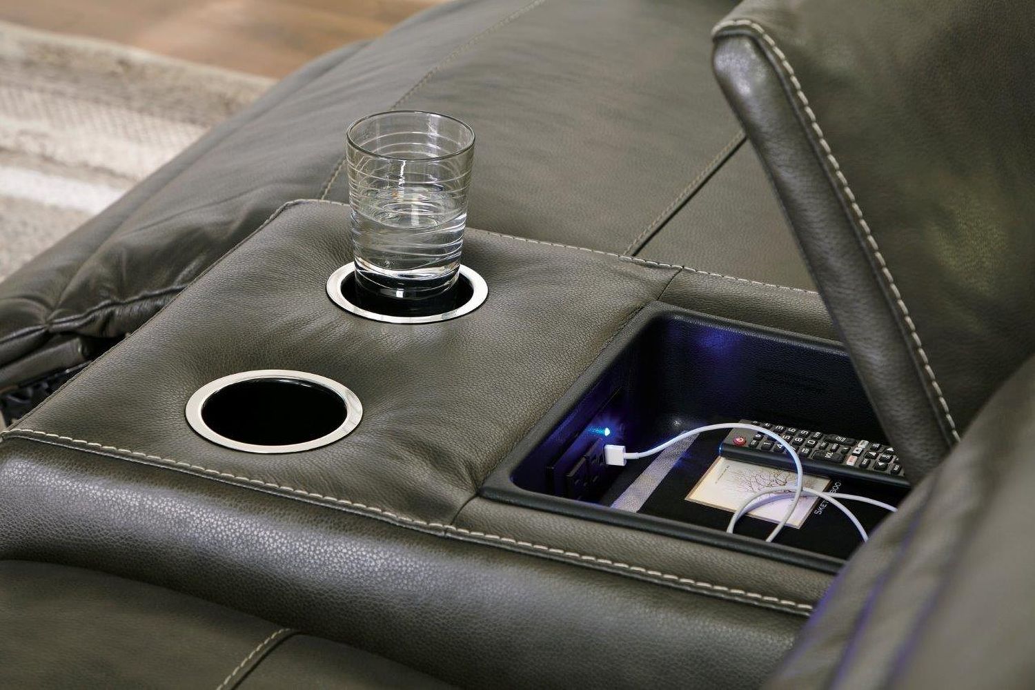 Center Line Console With Storage In Dark Gray U6340457
