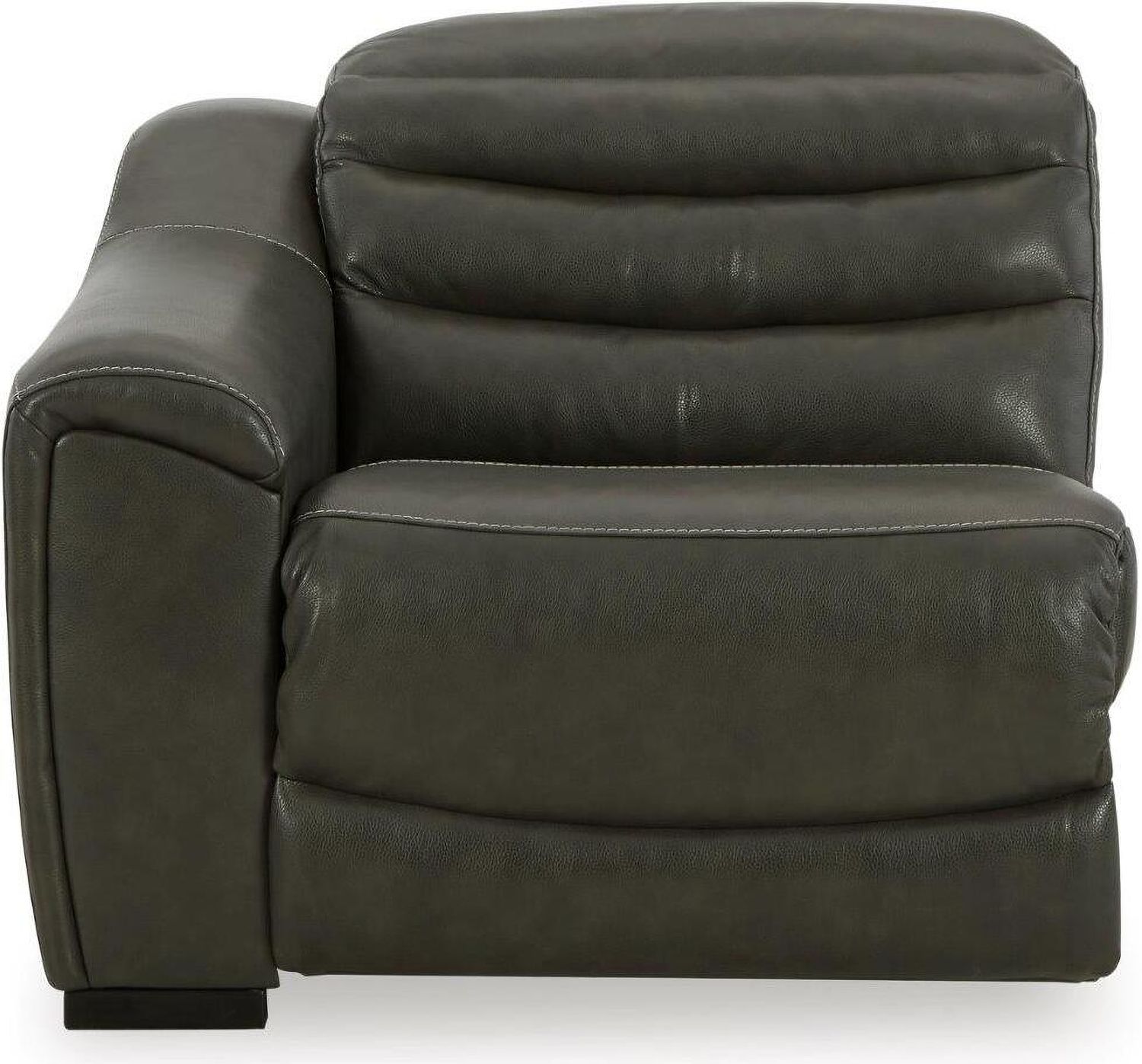 Center Line 5-Piece Power Reclining Sectional with Adjustable Headrest In Dark Gray U63404S3