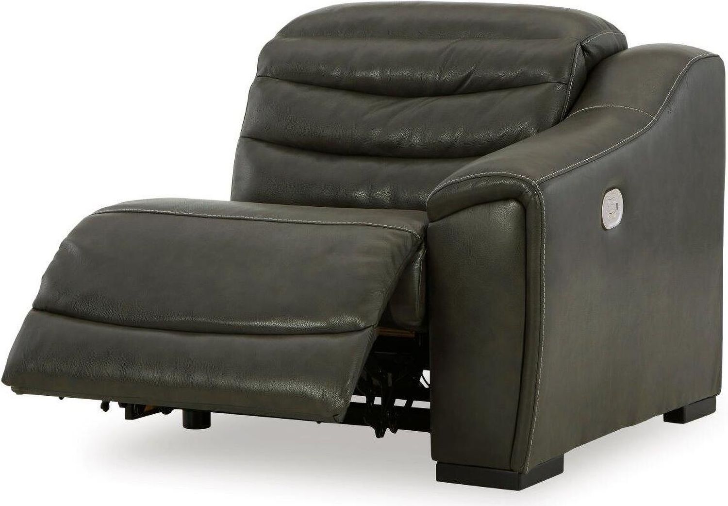 Center Line 5-Piece Power Reclining Sectional with Adjustable Headrest In Dark Gray U63404S3