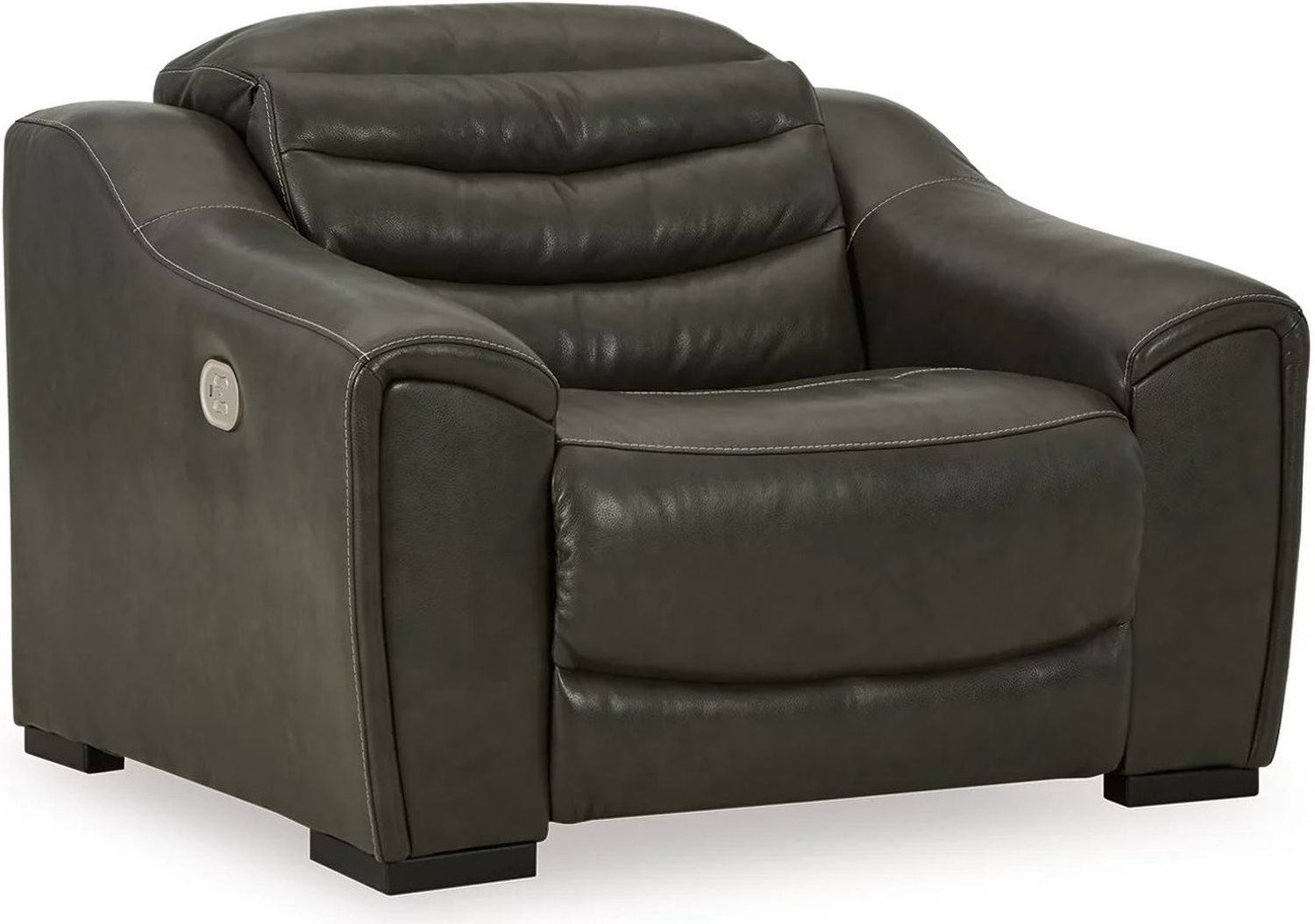 Center Line 5-Piece Power Reclining Sectional with Adjustable Headrest In Dark Gray U63404S3