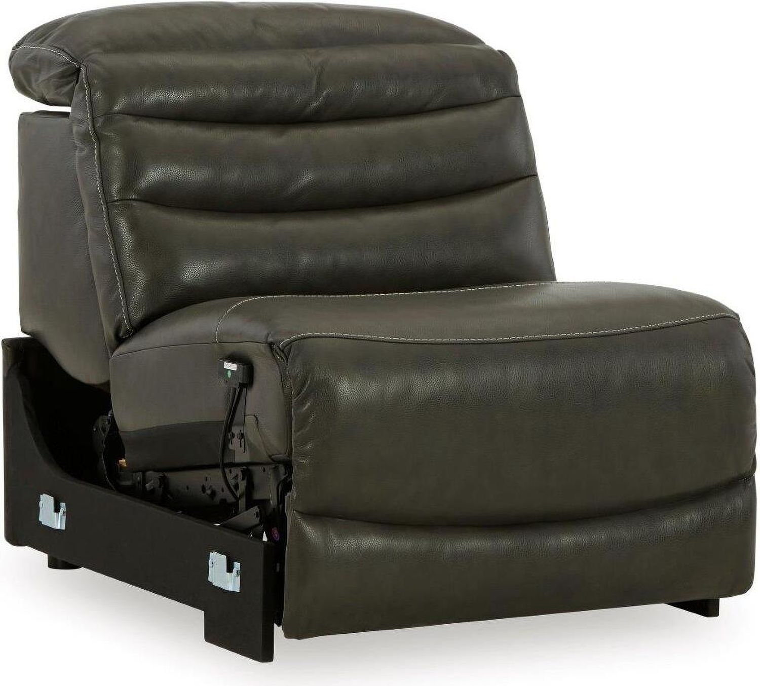 Center Line 6-Piece Power Reclining Sectional In Dark Gray U63404S4