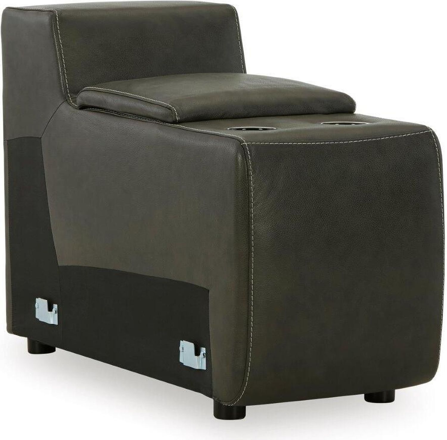 Center Line 6-Piece Power Reclining Sectional In Dark Gray U63404S4