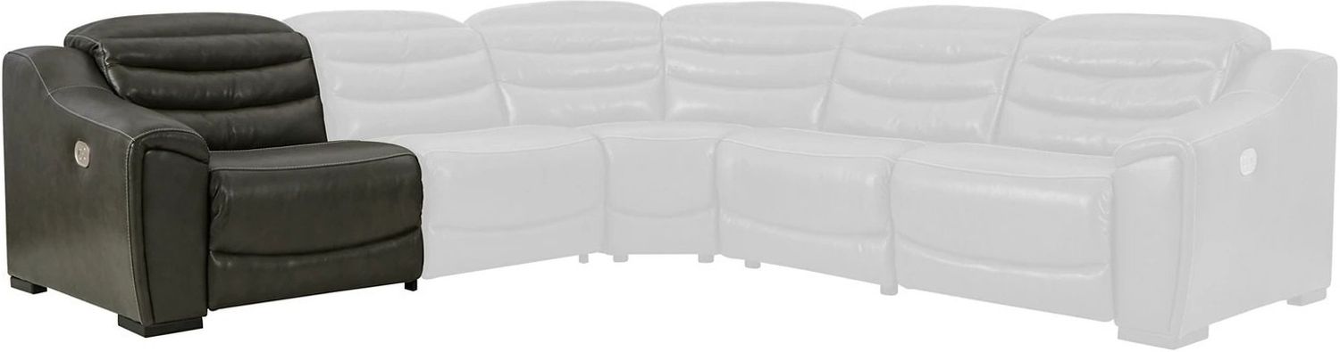 Center Line 6-Piece Power Reclining Sectional In Dark Gray U63404S4