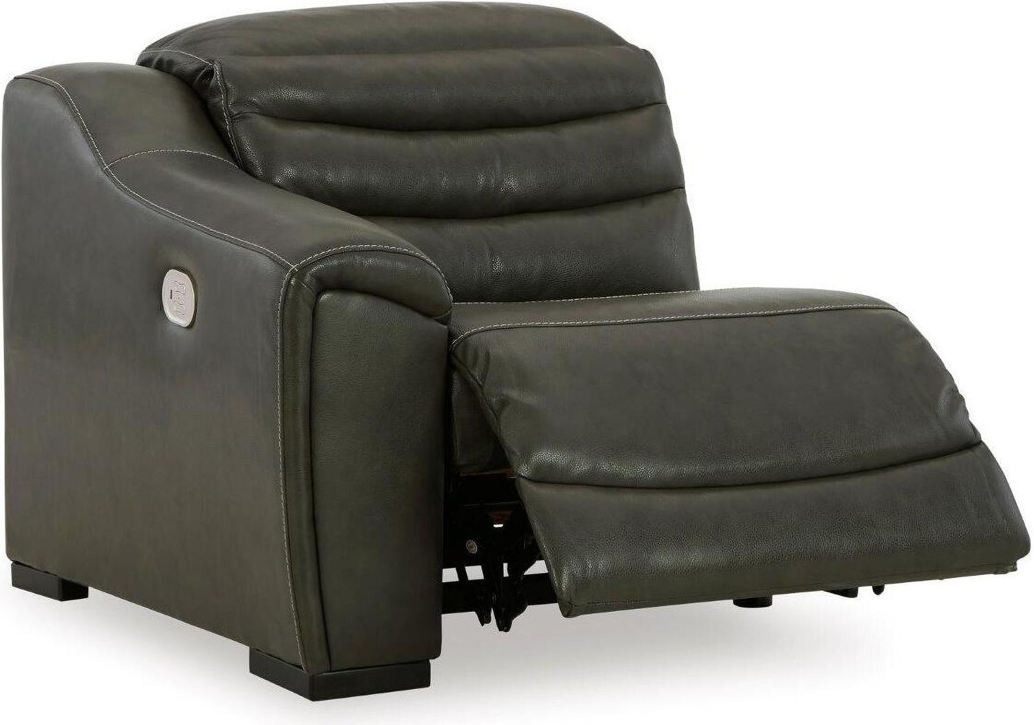 Center Line 4-Piece Power Reclining Sectional In Dark Gray U63404S6