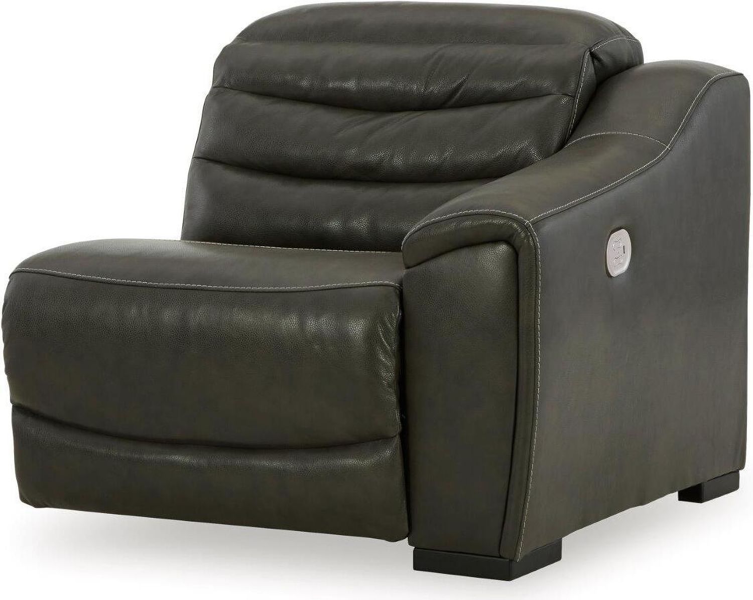 Center Line 4-Piece Power Reclining Sectional In Dark Gray U63404S6
