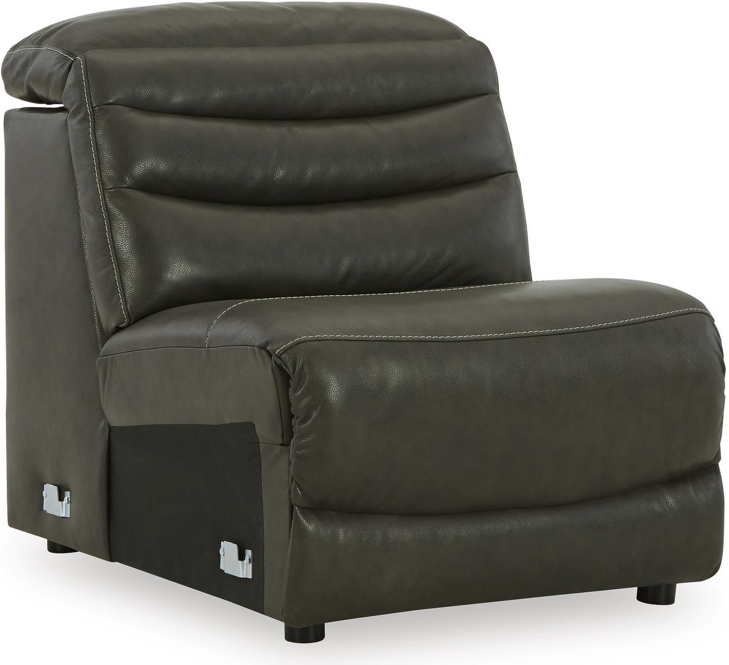 Center Line 7-Piece Power Reclining Sectional with Adjustable Headrest In Dark Gray U63404S7