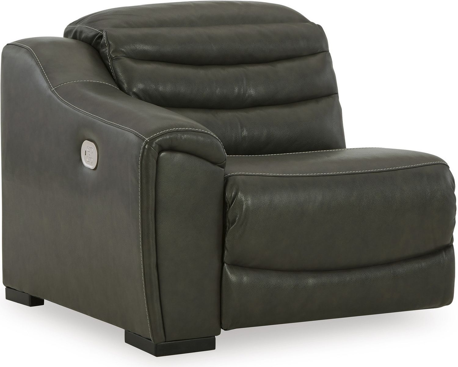 Center Line 7-Piece Power Reclining Sectional with Adjustable Headrest In Dark Gray U63404S7