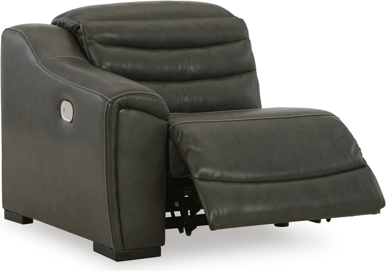 Center Line 7-Piece Power Reclining Sectional with Adjustable Headrest In Dark Gray U63404S7