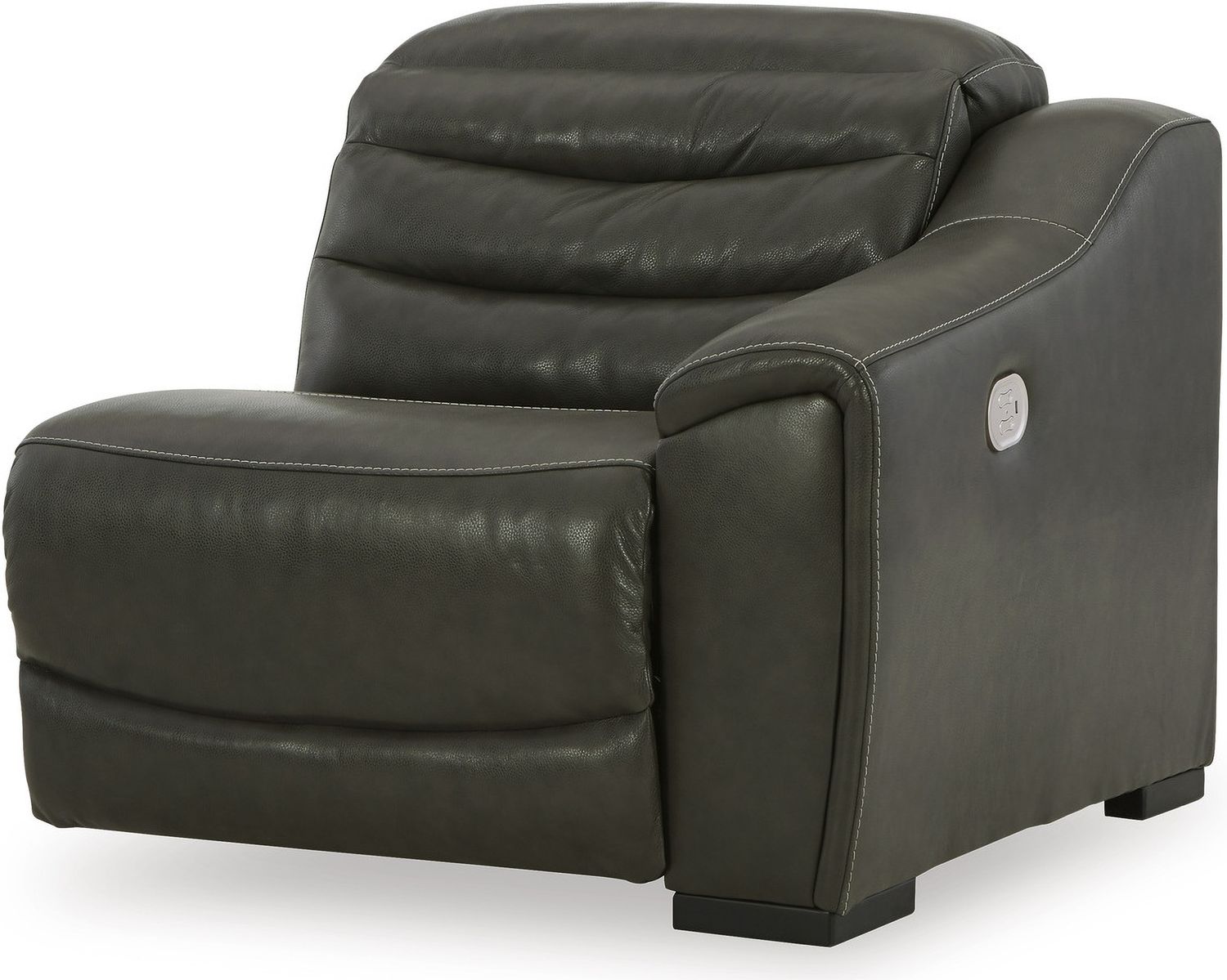 Center Line 7-Piece Power Reclining Sectional with Adjustable Headrest In Dark Gray U63404S7