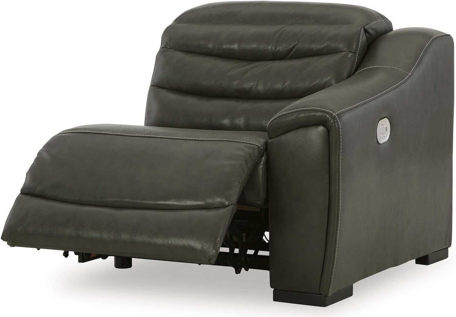 Center Line 7-Piece Power Reclining Sectional with Adjustable Headrest In Dark Gray U63404S7