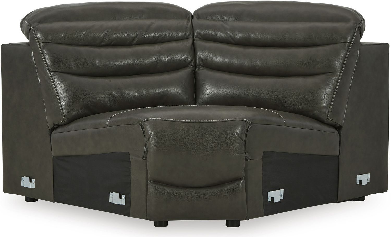 Center Line 7-Piece Power Reclining Sectional with Adjustable Headrest In Dark Gray U63404S7